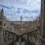 Images of statues on the roof