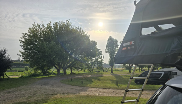 Image of tent at campsite